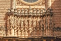 Beautiful architecture of Montserrat monastery, popular travel destination in Catalonia, Spain Royalty Free Stock Photo
