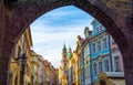 Beautiful architecture in old part of Prague - Mala Strana, Czech republic