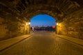 Beautiful architecture of the old town in Dresden at dusk, Saxony. Germany Royalty Free Stock Photo