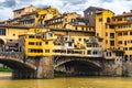 Beautiful architecture of Ponte Vecchio, Firenze, Tuscany, Italy, Europe Royalty Free Stock Photo