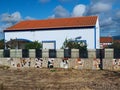 Beautiful Architecture in Rogil at the Vicentina coast of Portugal Royalty Free Stock Photo