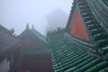 Beautiful architecture roof Chinese temple in Wudang China