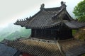 Beautiful architecture roof Chinese temple in Wudang China Royalty Free Stock Photo