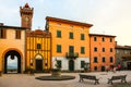 Beautiful architecture of small commune Castiglione di Garfagnana Royalty Free Stock Photo