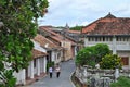 Beautiful architecture of the streets of Sri Lanka. The city of Halle. Indian Island. Sea. Ocean. Building. Greens. Street