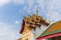 Beautiful architecture Thai's temple style Royalty Free Stock Photo