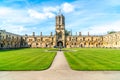Beautiful Architecture Tom Tower of Christ Church, Oxford University Royalty Free Stock Photo