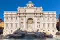 Beautiful architecture of the Trevi Fountain in Rome, Italy Royalty Free Stock Photo