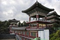 Beautiful architecture at Yakcheonsa Temple in Jeju Island, South Korea Royalty Free Stock Photo