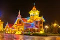 The beautiful architectures of Matryoshka doll square nighscape