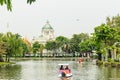 Beautiful architecural of the Ananta Samakhom Throne Hall, view from Dusit zoo now closed. The architecture of the Neo-
