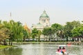 Beautiful architecural of the Ananta Samakhom Throne Hall, view from Dusit zoo now closed. The architecture of the Neo-