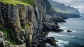 beautiful arctic coastal cliffs