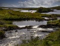 Beautiful area and an isolated house between Maam and Gortmore in Galway, Ireland Royalty Free Stock Photo