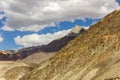 The beautiful arid mountains of the cold desert landscape