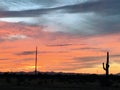 Arizona desert sunset colourful