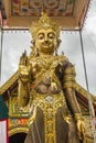 Beautiful art of Buddha image, religious places and religious objects in Myanmar mixed with Lanna style at Wat Ming Muang Buddhist