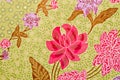 The beautiful of art Malaysian and Indonesian Batik Pattern Royalty Free Stock Photo