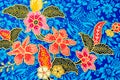 The beautiful of art Malaysian and Indonesian Batik Pattern Royalty Free Stock Photo