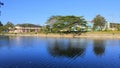 beautiful artificial lake on the edge of the beach on Muna Island Royalty Free Stock Photo