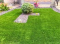 A beautiful artificial lawn in the suburbs of Edmonton