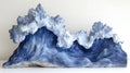 A beautiful artistic sculpture depicting a powerful ocean wave Royalty Free Stock Photo