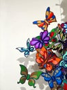 Art collection of the Belairfineart gallery in Venice - butterflies