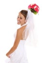 Beautiful Asian Bride at Wedding Royalty Free Stock Photo