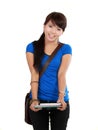 Beautiful asian college student Royalty Free Stock Photo