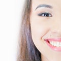 Beautiful asian woman smile with healthy teeth whitening Royalty Free Stock Photo