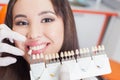 Beautiful asian woman smile with healthy teeth whitening Royalty Free Stock Photo