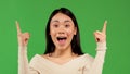 Beautiful Asian woman wearing white blouse over isolated background sign of success making positive hand gesture Royalty Free Stock Photo