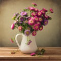 Beautiful aster flower bouquet Royalty Free Stock Photo