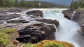 Athabasca Falls in Jasper National Park near Jasper, AB Canada