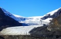 Beautiful Athabasca Glacier in the Rocky Mountains at Columbia Icefields in Canada Royalty Free Stock Photo