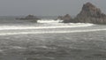 Beautiful Atlantic Ocean waves rocky point on the Legzira beach