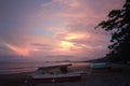 Sunset in Batu Pinagut Beach, Manado, North Sulawesi, Indonesia.