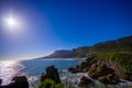 Beautiful attraction of limestone formations at Pancake Rocks with sun shine in the blue sky, Punakaiki, West Coast Royalty Free Stock Photo