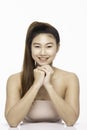 Beautiful Attractive Charming Asian young woman smile with white teeth feeling so happy Royalty Free Stock Photo