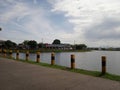 beautiful and attractive scenery on the edge of the reservoir on Jalan Toddopuli 10