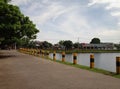 beautiful and attractive scenery on the edge of the reservoir on Jalan Toddopuli 10