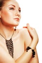 Beautiful attractive woman with accessorize Royalty Free Stock Photo