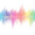 Beautiful audio spectrum on white background