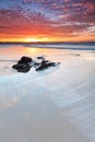 Beautiful australian beach at twilight Royalty Free Stock Photo