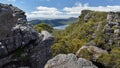 beautiful australian landscape desert plains mountains Royalty Free Stock Photo