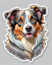 Beautiful australian shepherd dog family pet Royalty Free Stock Photo