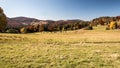 Beautiful autumn Beskid Zywiecki mountains near Przegibek in Poland Royalty Free Stock Photo