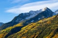 Beautiful Autumn Color in the San Juan Mountains of Colorado. Autumn on McClure Pass