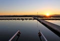 A beautiful autumn day in Ettan`s boat harbor in LuleÃÂ¥