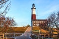 Beautiful Autumn day to visit Montauk Point Lighthouse Hamptons New York